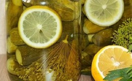 Recepty na vynikajúce prípravy uhoriek s citrónom na zimu v litrových nádobách