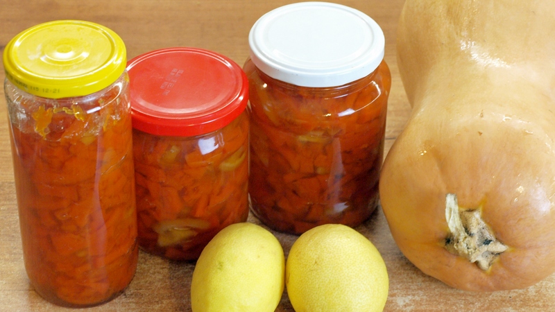 Kış için kabak reçeli yapmak için en iyi tarifler: bal, limon, kuru kayısı, elma ve diğer katkı maddeleri ile