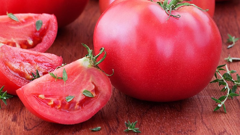 Hybride variëteit van Japanse fokkers - tomaat Pink Paradise F1