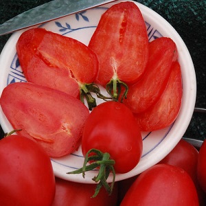 Tomates deliciosos e aromáticos que parecem bagas gigantes - tomate incrível morango vermelho alemão