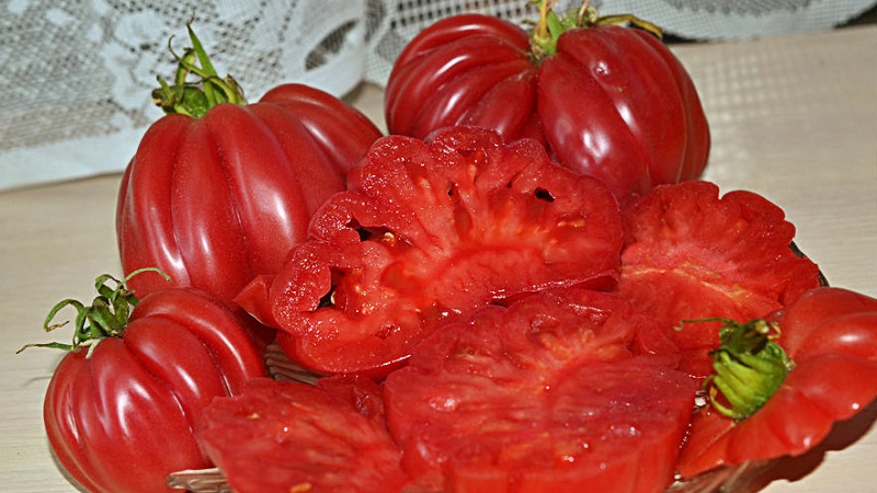 Higo de tomate de aspecto increíble rosado con un sabor afrutado dulce: una variedad para verdaderos gourmets