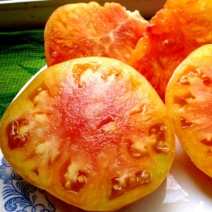 The variety that will become your favorite is the Grapefruit tomato: large, unpretentious in care and amazingly tasty