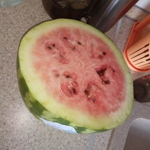 What do white streaks in a watermelon mean and what other signs should alert you