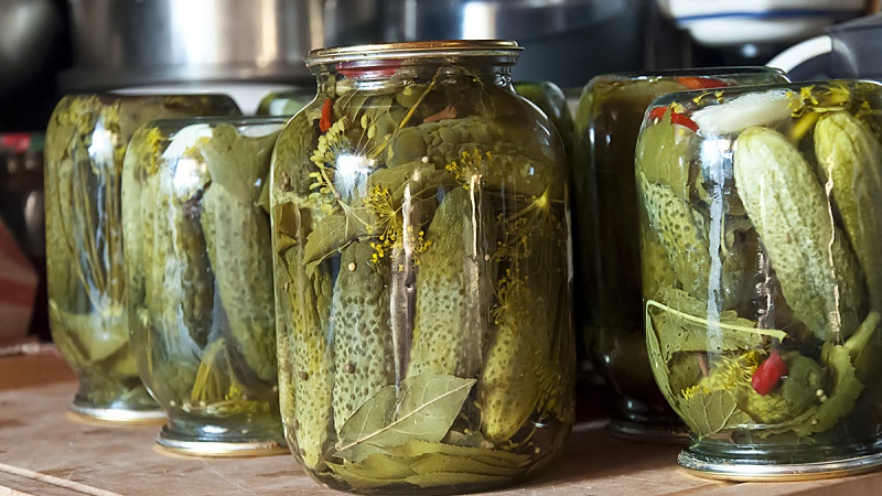 Ako pripraviť chrumkavé uhorky na zimu v nádobách je jednoduché a chutné
