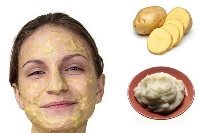 Napakaganda epekto ng raw patatas face mask