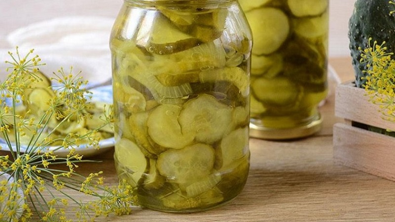 Recipes for delicious sliced ​​cucumbers pickled in jars for the winter