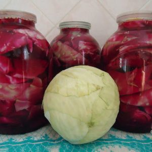 How delicious and easy to pickle cabbage for the winter with quarters of cabbage