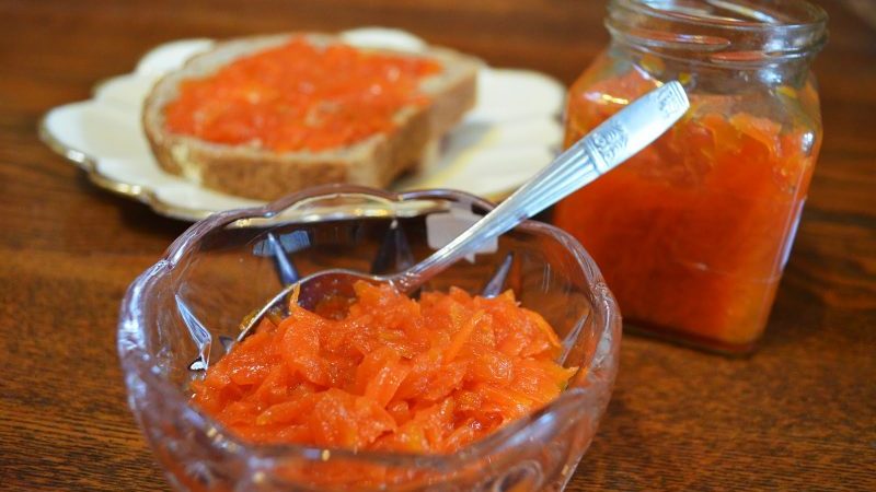 Cómo cocinar mermelada de zanahoria sabrosa y saludable: las mejores recetas