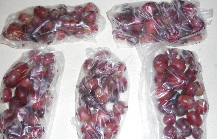 Hoe druiven voor de winter goed in de vriezer te bevriezen en is het mogelijk om het te doen