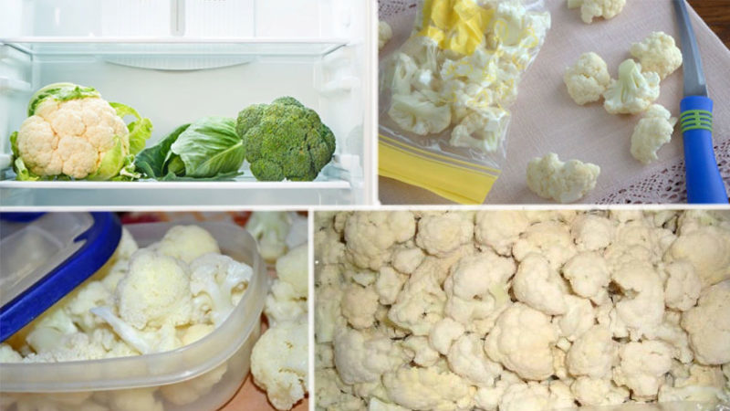 The best ways to keep cauliflower for the winter at home
