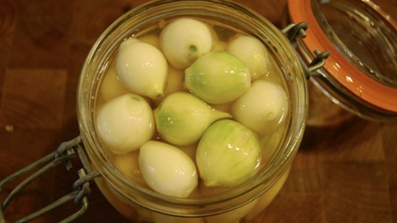 Zwiebeln für den Winter in Gläsern: wie man richtig salzt