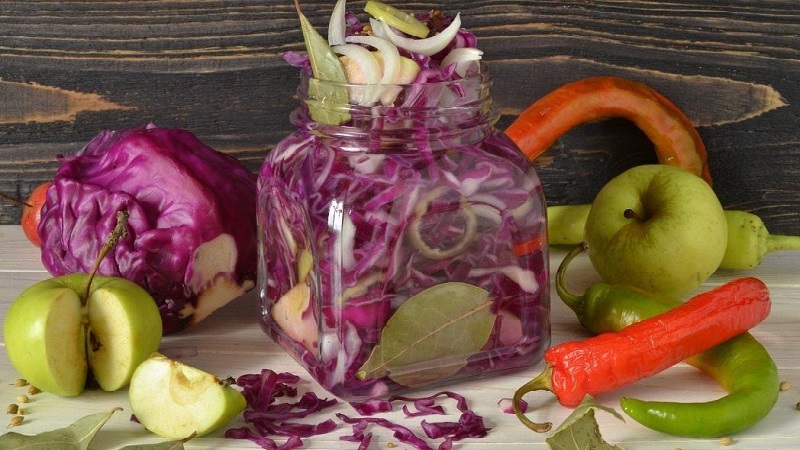 The most delicious recipes for pickled red cabbage for the winter