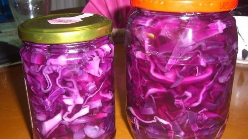 Simple and tasty ways to pickle red cabbage for the winter in jars
