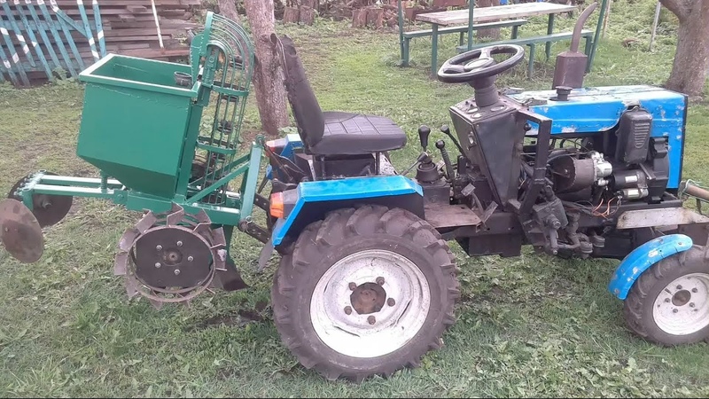 Cómo hacer una sembradora de papas para un mini tractor con tus propias manos.