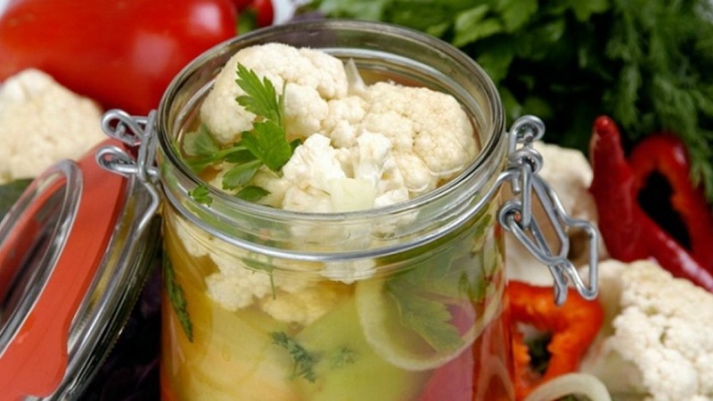 Cauliflower for the winter: simple recipes for preparing delicious blanks without sterilization