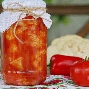 Come preparare il cavolfiore in succo di pomodoro per l'inverno: ricette