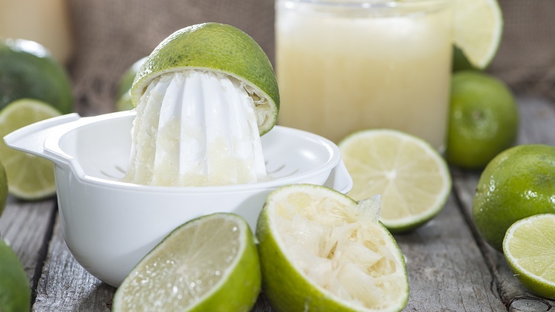 Lime juice and concentrate: composition, properties, application, contraindications